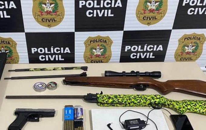 DPCAMI aprende armas em São Miguel do Oeste