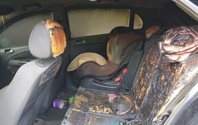 Mulher tem carro incendiado e suspeita do ex-companheiro em SMO