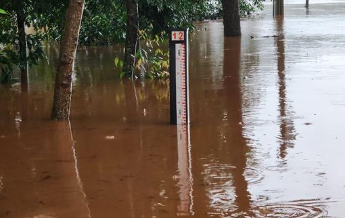 Nível de água do Rio Uruguai está reduzindo