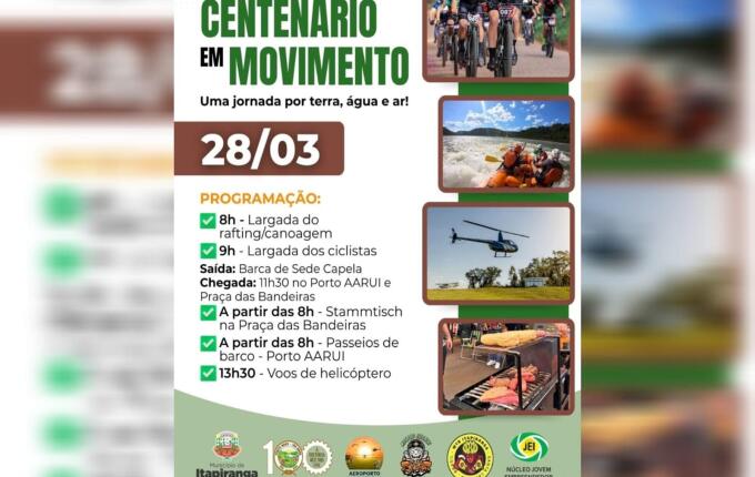 Centenário em Movimento reúne diversos grupos em Itapiranga