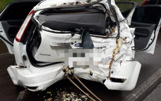 Colisão deixa dois feridos na SC-160