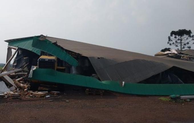 Campo Erê tem prejuízos causados pelo temporal