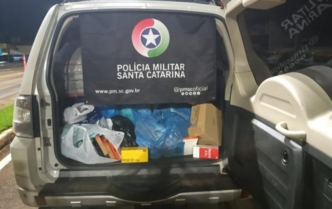 Homem é preso com cigarros eletrônicos ilegais na SC-163, em Iporã do Oeste