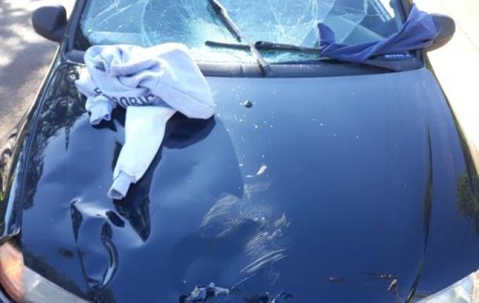 Adolescente fica ferida em atropelamento