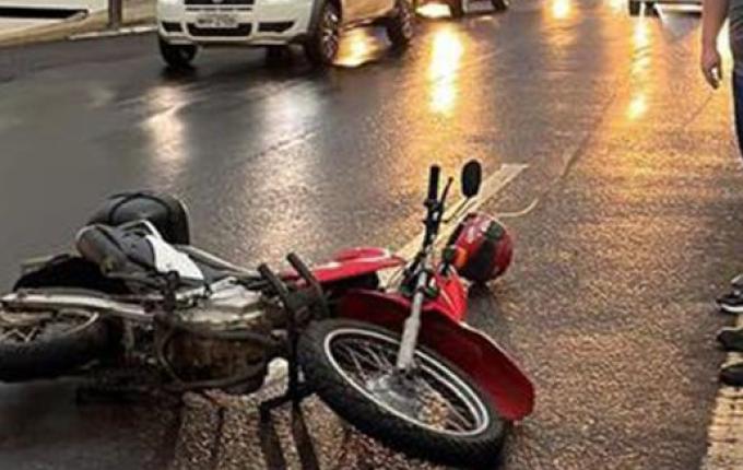 Fios soltos causam queda de motociclista na Willy Barth em SMO