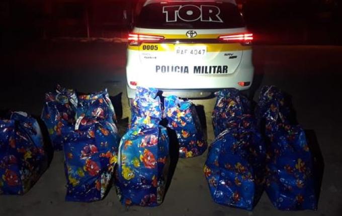 Polícia apreende 50 mil reais em mercadorias contrabandeadas na SC-161