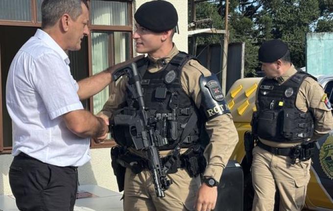 Subdestacamento da PM é reinaugurado no Alto São Mateus em Marmeleiro