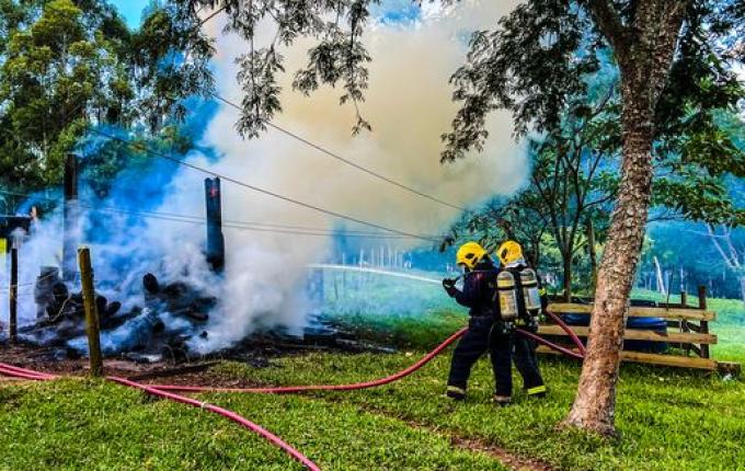 Homem morre em incêndio no interior de São Miguel do Oeste