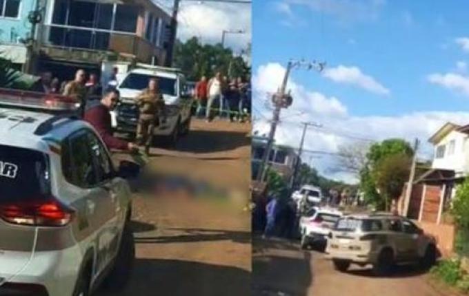 Homem é agredido com pauladas e atropelado em Chapecó