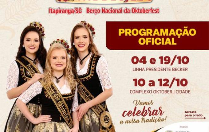 Itapiranga lança nesta sexta-feira a 46ª Oktoberfest
