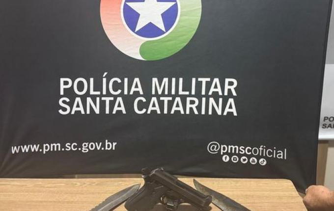 Homem é preso por disparo de arma de fogo e porte ilegal em Iraceminha