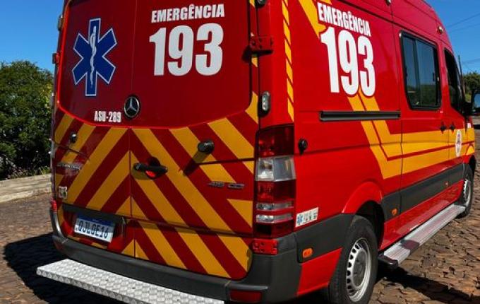 Ciclista fica ferida ao sofrer queda no bairro Salete, em SMOeste