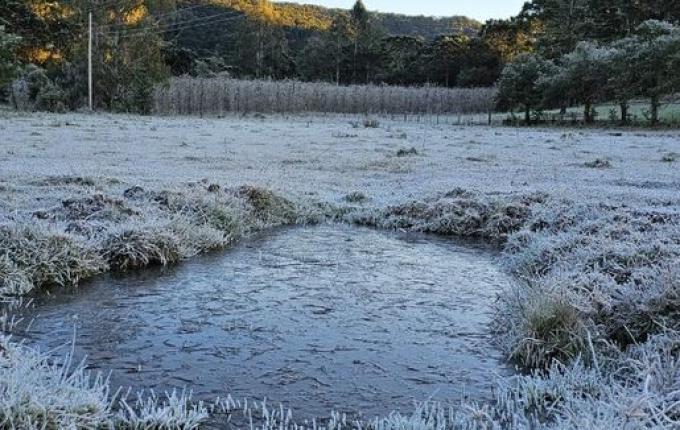 SC tem 47 cidades com temperaturas negativas no segundo dia de onda de frio intenso