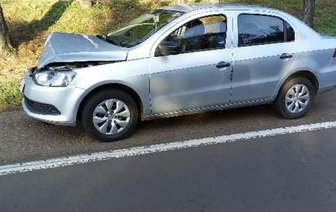 Acidente na SC 163 envolve três veículos