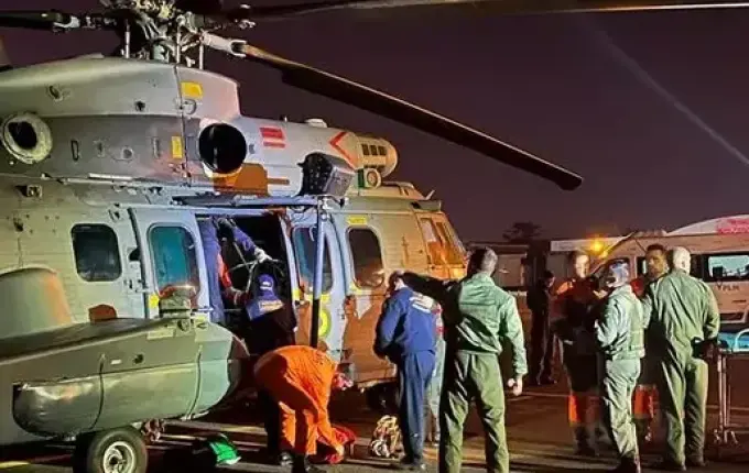 Sexto tripulante de barco que naufragou é resgatado em SC