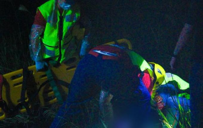 Saída de pista deixa homem ferido na BR-282 entre SMO e Maravilha