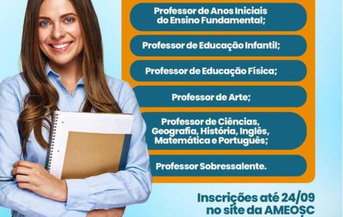 Guaraciaba abre seleção para professores com vagas de cadastro reserva