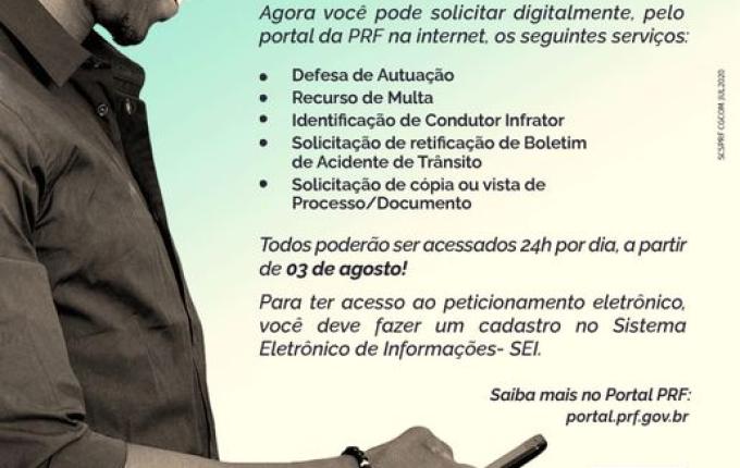 PRF disponibiliza sistema eletrônico para agilizar prestação de serviços ao cidadão