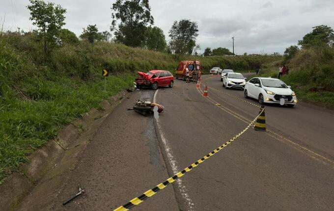 Motociclista morre em colisão frontal entre moto e carro em Romelândia