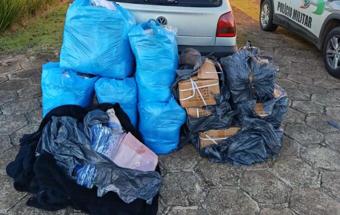 Carga irregular é apreendida pela PM em Palma Sola
