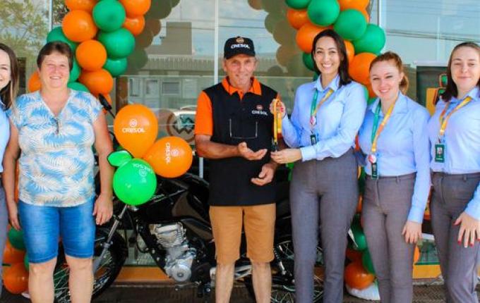 No mesmo ano, morador de SMO ganha duas motos em campanha da Cresol Fronteiras