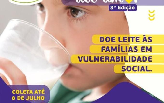 Campanha de cooperativa já arrecadou mais de 18 mil litros de leite