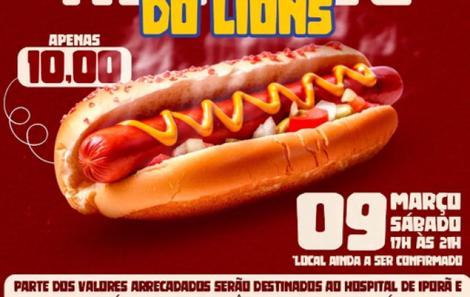 Hot Dog do Lions Clube Iporã terá atrações especiais na rua Coberta