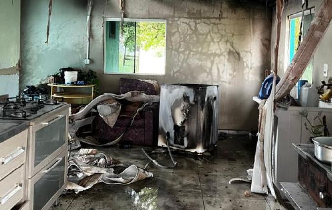 Incêndio atinge residência em Paraíso