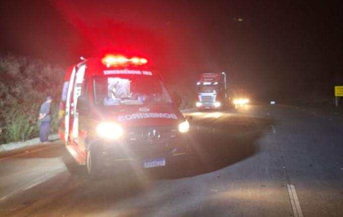 Acidente com capotamento deixa motorista ferido na BR-163, em Guarujá do Sul