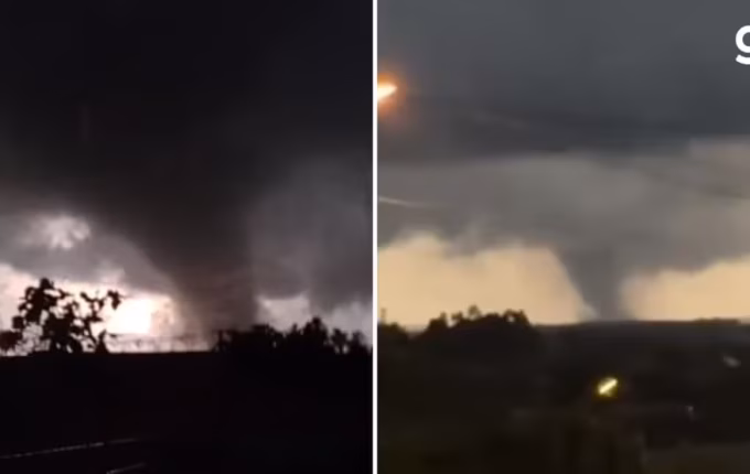 Tornado deixa feridos no Rio Grande do Sul