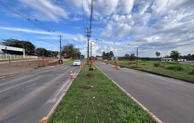 Oito lombadas eletrônicas voltam a ser instaladas na Avenida Willy Barth, em São Miguel do Oeste