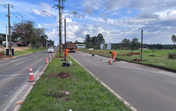 Oito lombadas eletrônicas voltam a ser instaladas na Avenida Willy Barth, em São Miguel do Oeste
