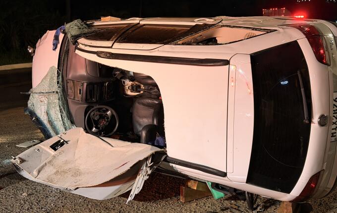 Acidente na BR-163 deixa motorista ferido em São Miguel do Oeste