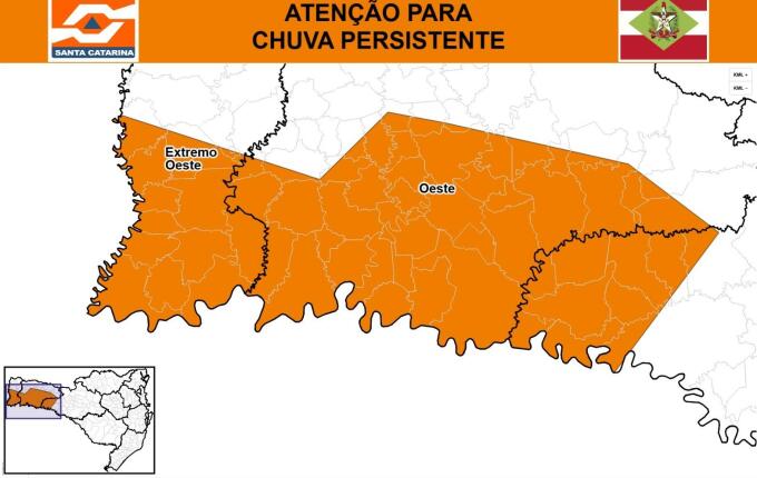 Defesa Civil emite alerta de risco alto para chuva no Oeste e Extremo-Oeste