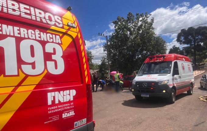 Acidente entre motocicletas deixa dois feridos em SMO