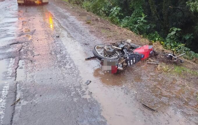 Motociclista morre em grave acidente na BR-282, em Maravilha