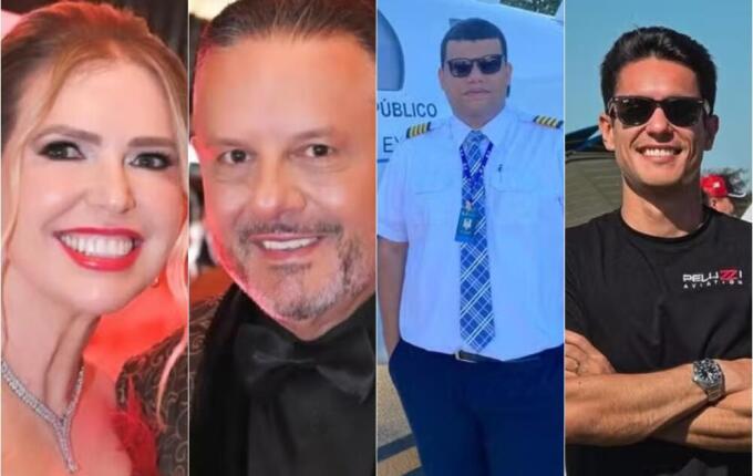 Avião de pequeno porte cai no RS e deixa 4 mortos