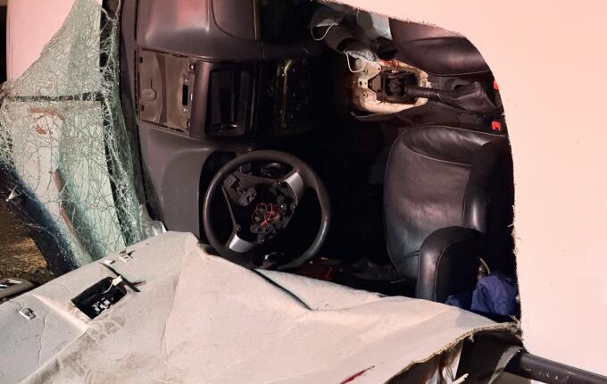 Acidente na BR-163 deixa motorista ferido em São Miguel do Oeste