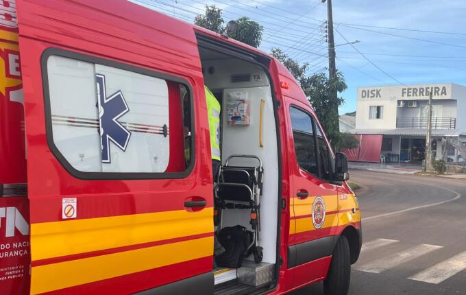 Queda de motocicleta deixa adolescente ferida em São Miguel do Oeste