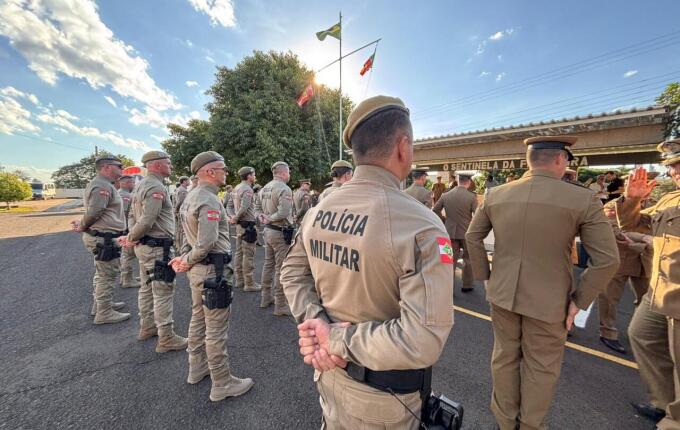 Polícia Militar de Santa Catarina celebra 191 anos e 11º BPM/Fron completa 35 anos em São Miguel do Oeste