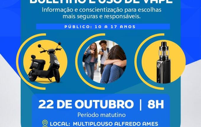 Guaraciaba promove palestra sobre bullying, vapes e veículos elétricos nesta quinta
