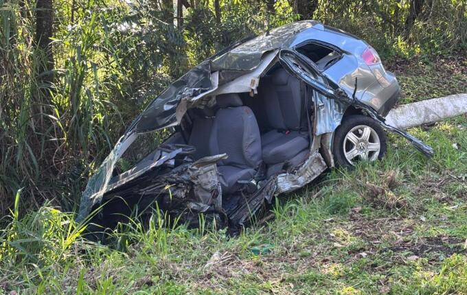 Vítima de acidente na BR-163 em SMO é identificada