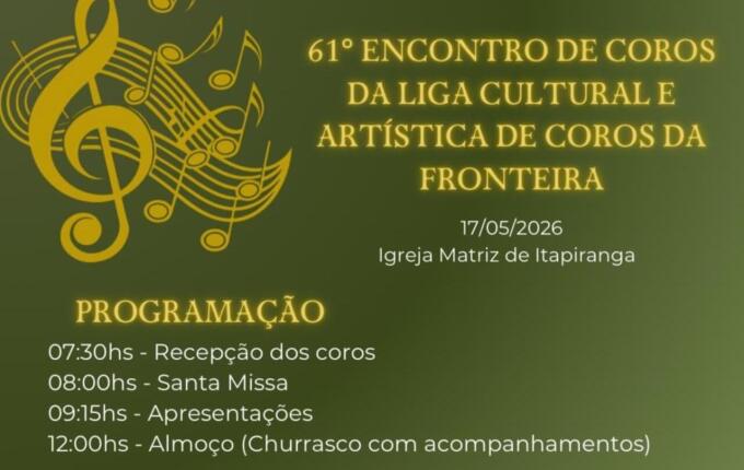 Itapiranga sedia 61º encontro regional da liga de corais do Extremo Oeste