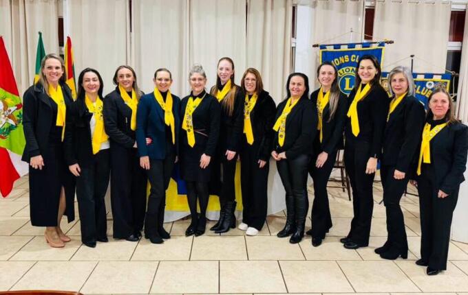 Soeli Triches assume presidência do Lions Clube Mulher de Descanso