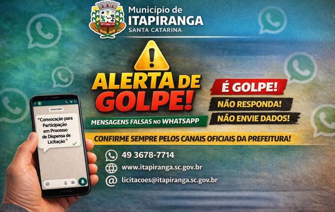Prefeitura de Itapiranga alerta para golpes envolvendo empresas e licitações