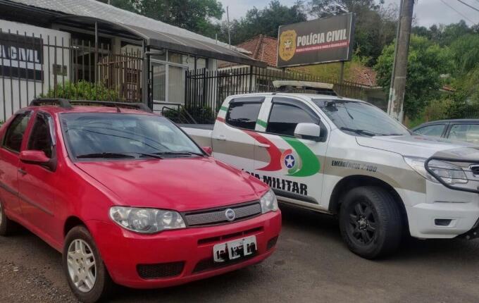 Veículo recuperado em São Miguel do Oeste foi furtado por adolescente no interior de Itapiranga