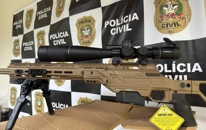 Polícia Civil de SC é a primeira do Brasil a ter fuzis com precisão de padrão internacional