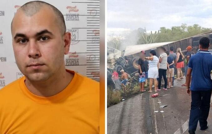 Motorista de SC é preso por acidente com 16 mortes na Bahia; 4 crianças estão entre as vítimas