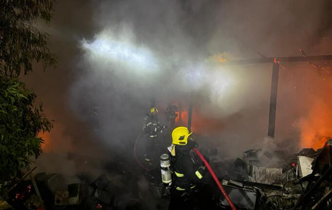 Prejuízo em empresa de recicláveis chega a R$ 90 mil após incêndio na madrugada, em SMO