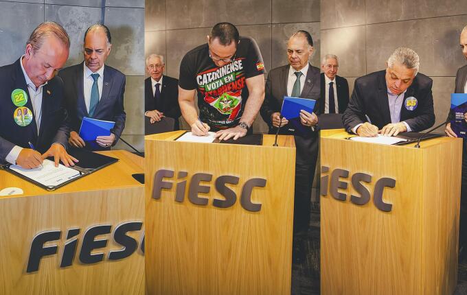 Fiesc entrega 89 propostas a candidatos ao governo de Santa Catarina